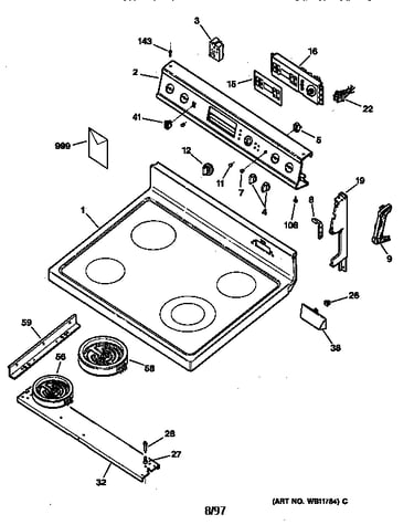 Control panel & cooktop