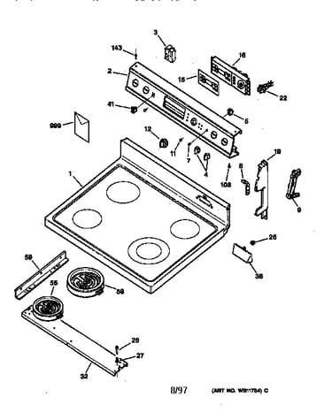 Control panel & cooktop