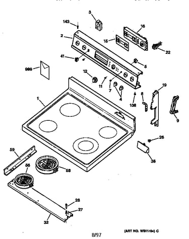 Control panel & cooktop