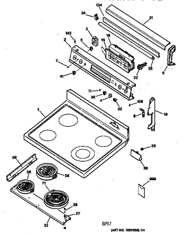 Control panel & cooktop