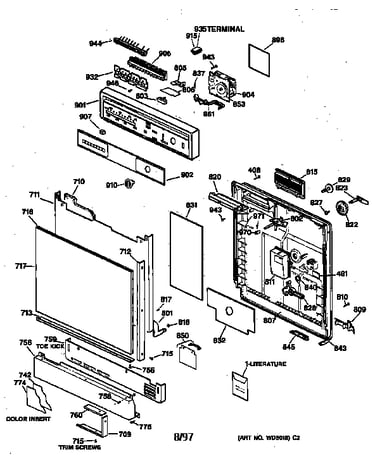 Escutcheon & door assembly