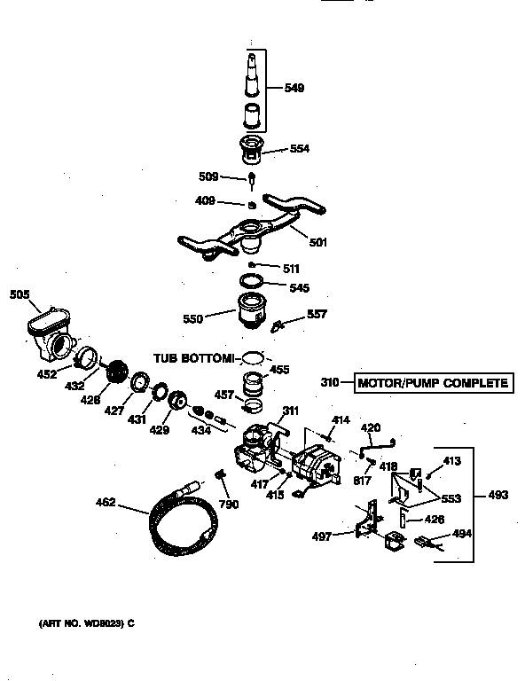 Motor-pump mechanism