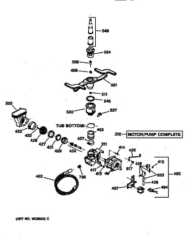 Motor-pump mechanism