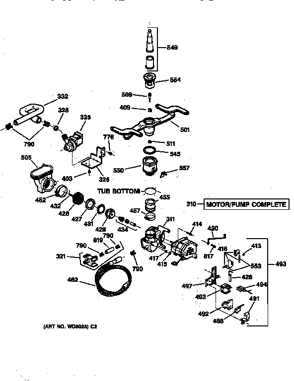 Motor-pump mechanism