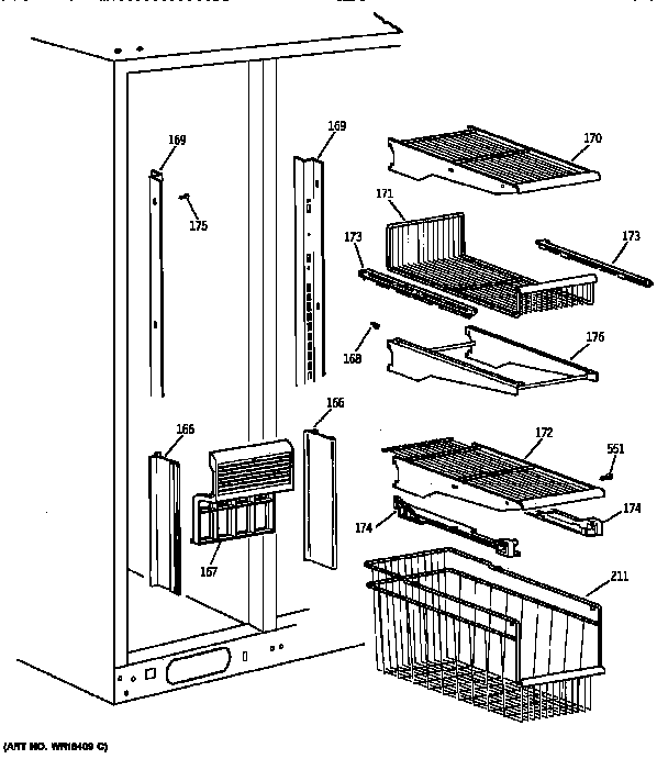 Freezer shelves