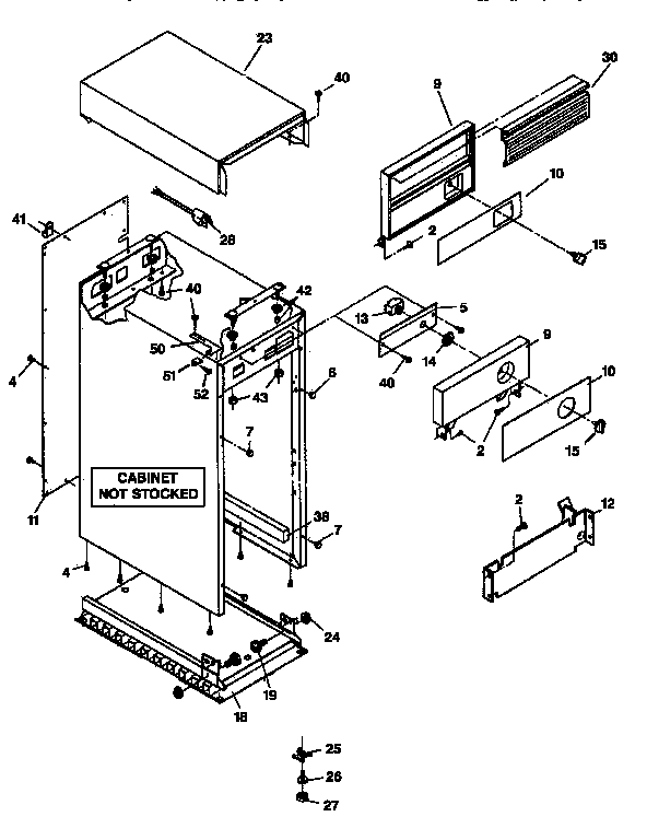 Cabinet and control