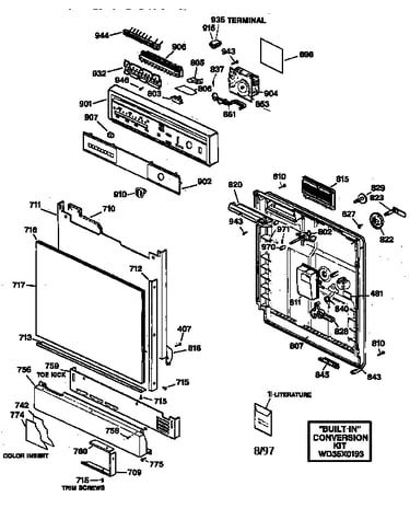 Escutcheon & door assembly