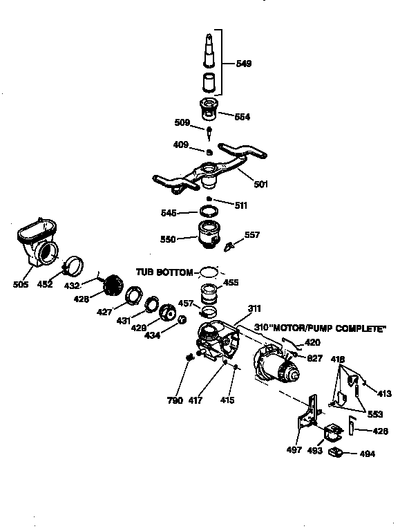 Motor-pump mechanism