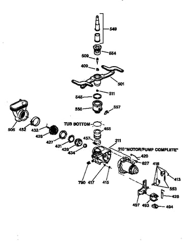Motor-pump mechanism