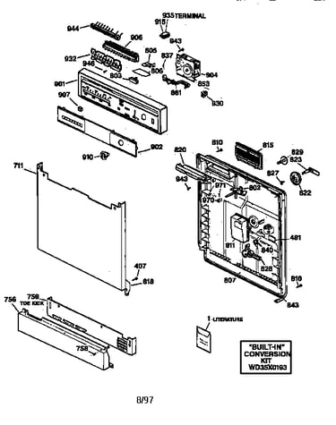Escutcheon & door assembly