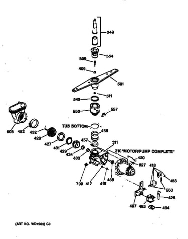 Motor-pump mechanism