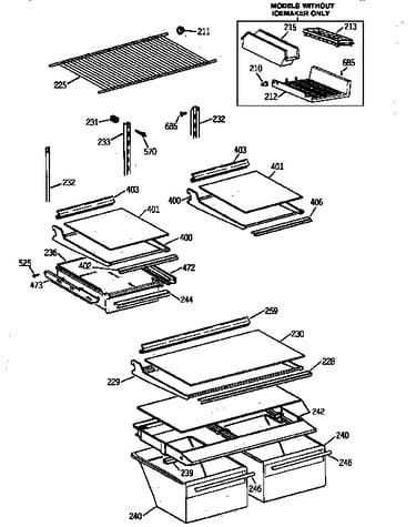 Shelf parts