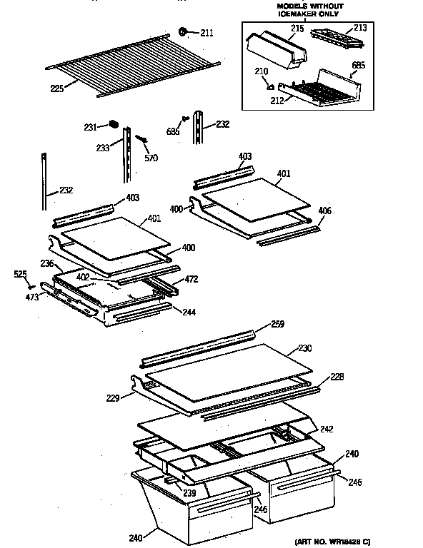 Shelf parts