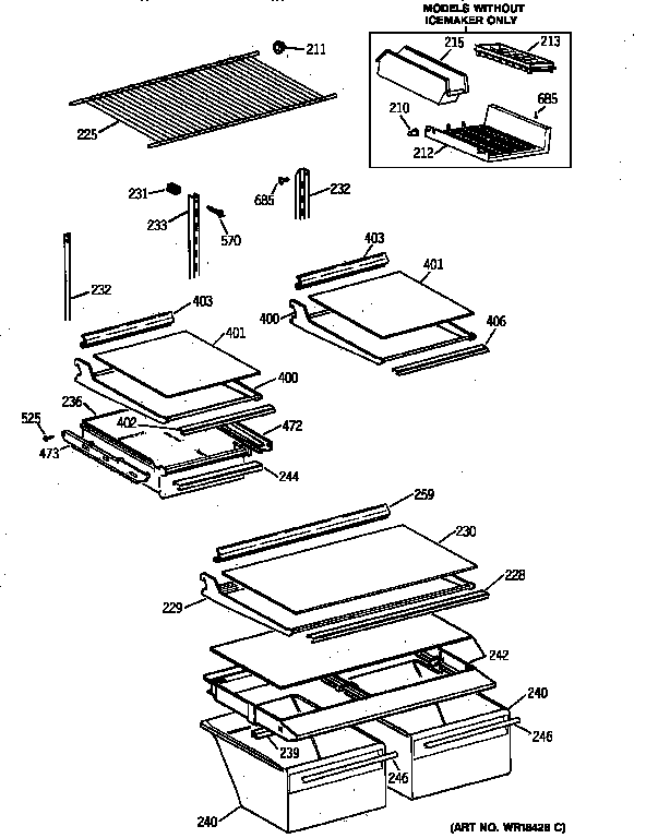 Shelf parts