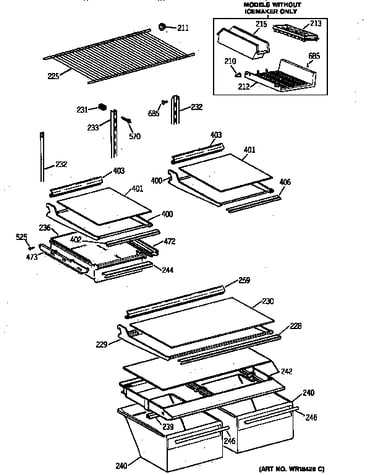 Shelf parts