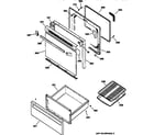 GE JBP22GES2 door & drawer parts diagram