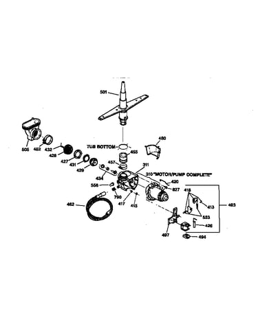 Motor-pump mechanism