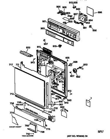 Escutcheon & door assembly