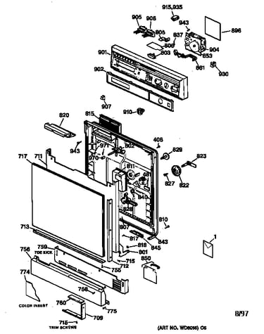 Escutcheon & door assembly