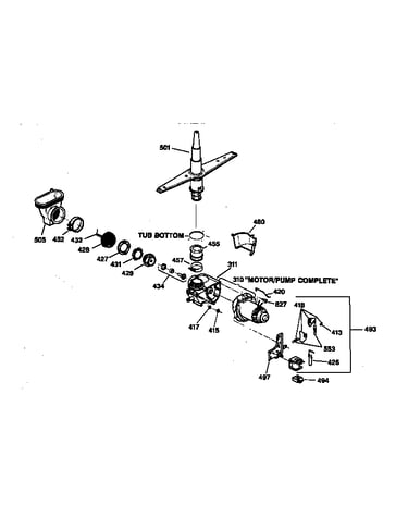 Motor-pump mechanism