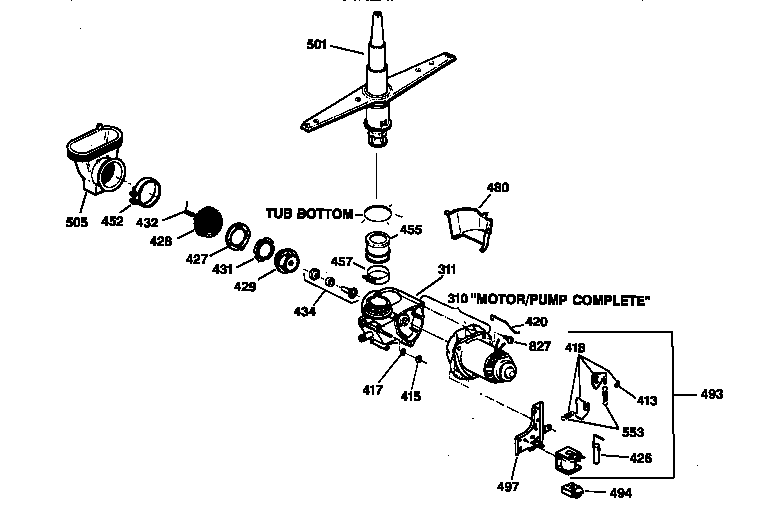 Motor-pump mechanism