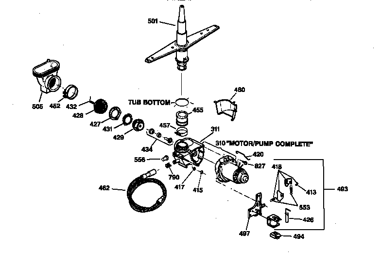 Motor-pump mechanism