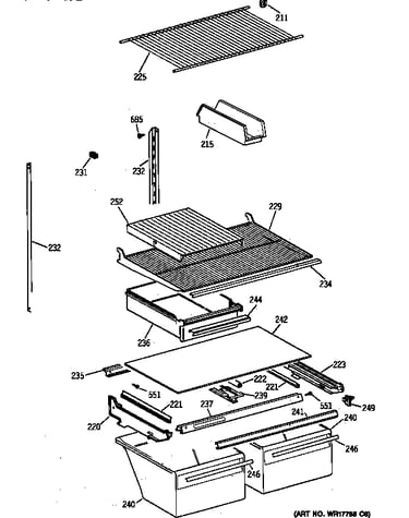 Shelf parts