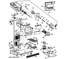 GE MRSC20KWXFAD freezer section diagram