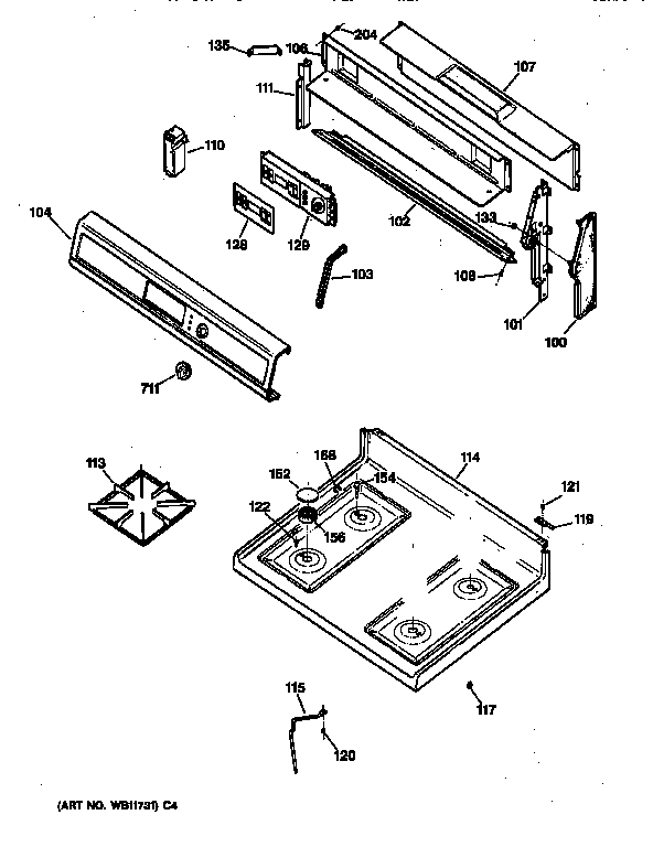 CONTROL PANEL & COOKTOP