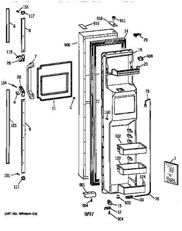 Freezer door
