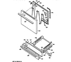 Kenmore 36261021890 door & drawer parts diagram