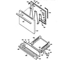 Kenmore 36261028890 door & drawer parts diagram