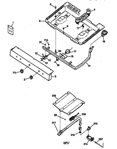 Gas & burner parts