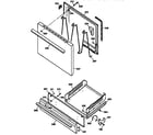 Kenmore 36261128890 door & drawer parts diagram