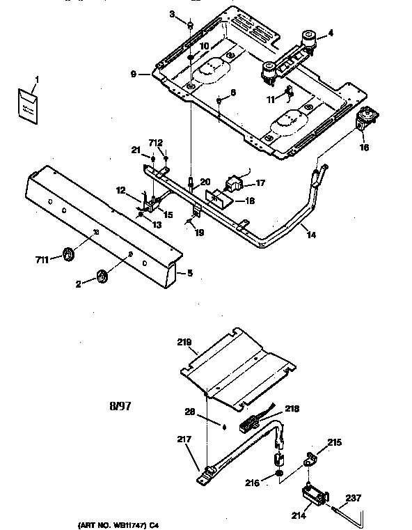 Gas & burner parts