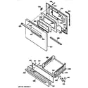 Kenmore 36271678890 door & drawer parts diagram