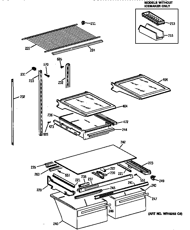 Shelf parts