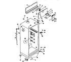 Kenmore 2539668092 cabinet parts diagram