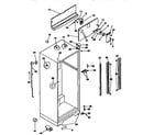 Kenmore 2539368422 cabinet parts diagram