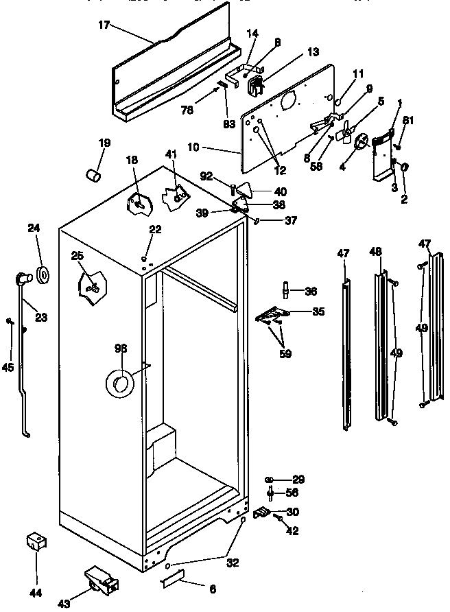 Cabinet parts