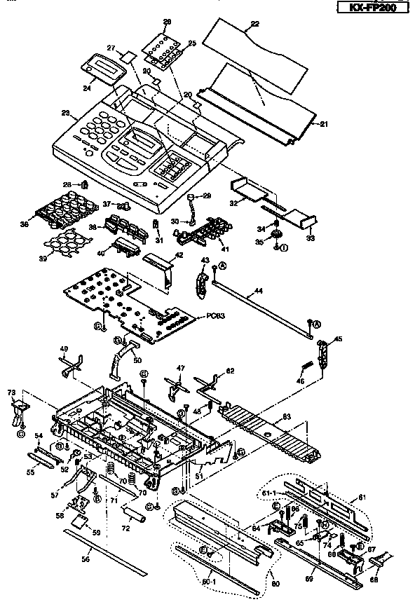 Operation panel section
