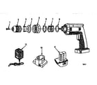 Craftsman 315111790 3/8" cordless drill-driver diagram