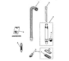 Kenmore 11638612790 hose and attachment diagram