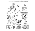 Briggs & Stratton 28R707-1140-E1 flywheel assembly and blower housing diagram