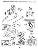 Flywheel assembly and blower housing