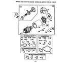 Briggs & Stratton 28R707-1140-E1 motor and drive starter and gasket set diagram