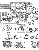 Carburetor and flywheel assembly