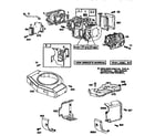 Sears 917250782 cylinder assembly and blower housing diagram