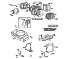 Craftsman 917270821 cylinder assembly and blower housing diagram