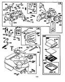 Carburetor, air cleaner, and fuel tank assembly